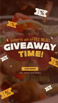 Food Voucher Giveaway Facebook story Image Preview