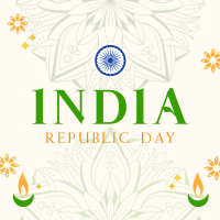 Decorative India Day Instagram post Image Preview