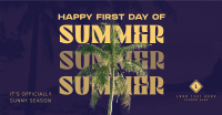 Summer Palm Tree Facebook Ad Design