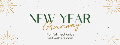 Sophisticated New Year Giveaway Facebook cover Image Preview