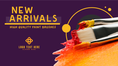 Paint Brush Arrival Facebook event cover Image Preview