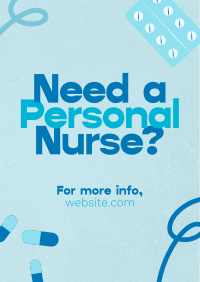 Caring Professional Nurse Poster Design