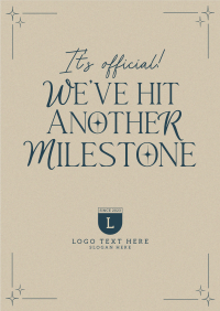 Minimalist Milestones Poster Preview