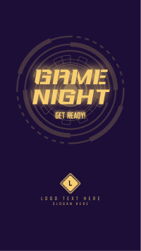 Futuristic Game Night Instagram Story Design
