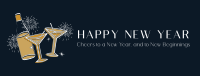 New Year Toast Facebook Cover Image Preview