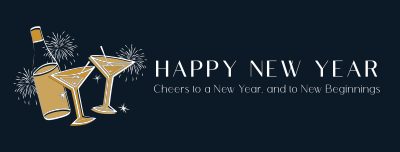 New Year Toast Facebook cover Image Preview