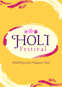 Brush Holi Festival Flyer Image Preview