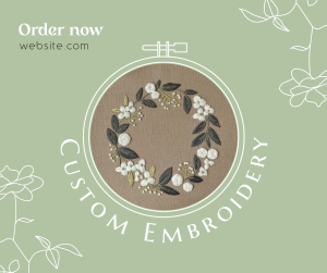 Custom Made Embroidery Facebook post Image Preview