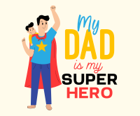 Superhero Dad Facebook post Image Preview