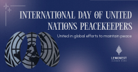 Minimalist Day of United Nations Peacekeepers Facebook ad Image Preview