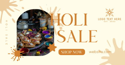 Holi Sale Facebook ad Image Preview