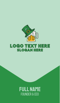 St. Patrick's Day Beer Business Card Design