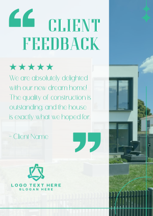 Customer Feedback on Construction Flyer Image Preview