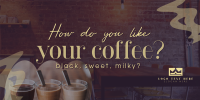 Coffee Flavors Twitter Post Design
