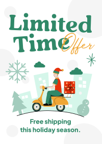 Christmas Shipping Flyer Design