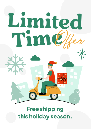 Christmas Shipping Flyer Image Preview