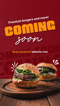 Burgers & More Coming Soon Facebook Story Image Preview