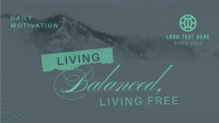 Living Balanced & Free Facebook event cover Image Preview