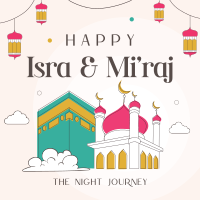 Isra and Mi'raj Night Journey Instagram post Image Preview