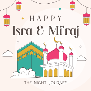 Isra and Mi'raj Night Journey Instagram post Image Preview