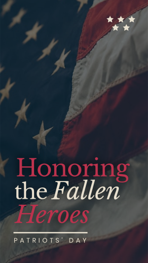 Honoring Fallen Soldiers Facebook story Image Preview