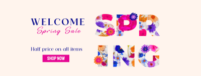 Modern Spring Sale Facebook cover Image Preview