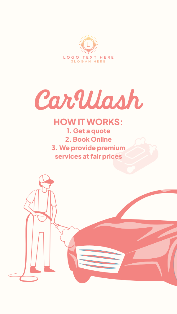 Easy Carwash Booking Instagram Story Design Image Preview