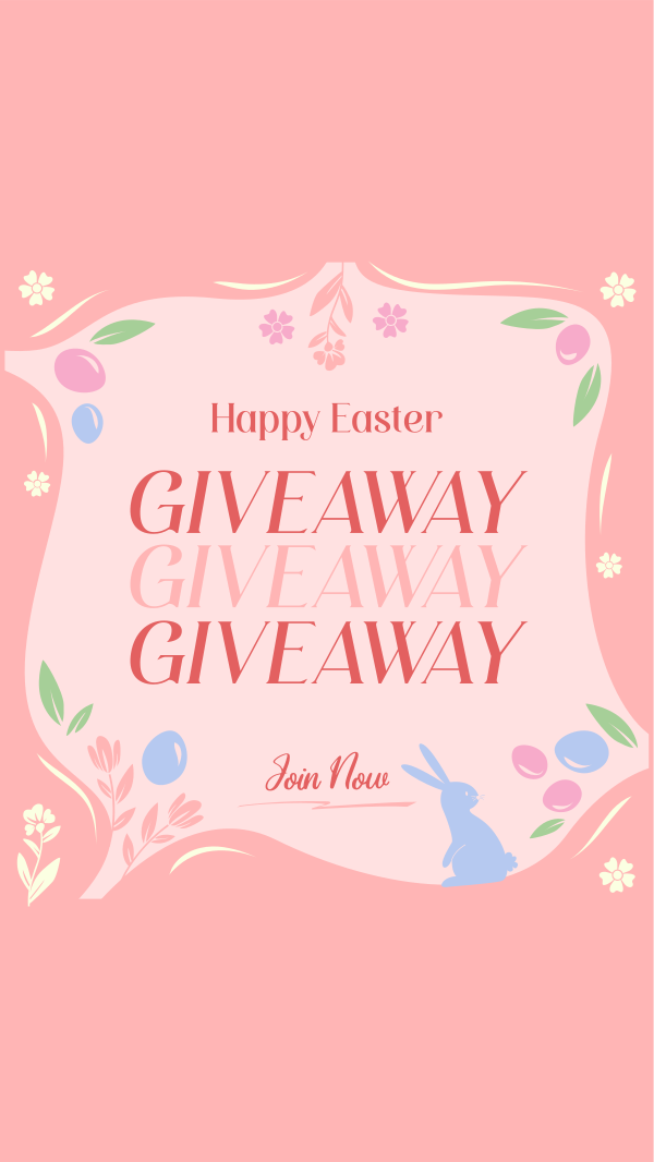 Blessed Easter Giveaway Instagram Story Design Image Preview