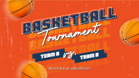 Basketball Game Tournament Facebook event cover Image Preview