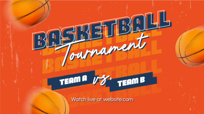 Basketball Game Tournament Facebook event cover Image Preview