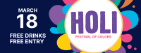 Holi Festival Facebook cover Image Preview
