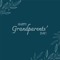 Happy Grandparents' Day Floral Instagram Post Design