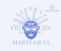 Masquerade Mardi Gras Facebook Post Design