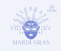 Masquerade Mardi Gras Facebook post Image Preview