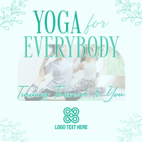 Minimalist Yoga Training Instagram post Image Preview