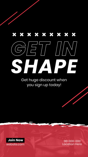 Gym Membership Instagram story Image Preview