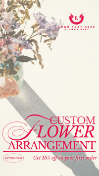 Editorial Flower Service Instagram Story Design