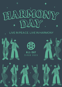Harmony Day Sparkles Poster Design