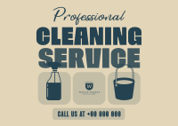 Cleaning Service Professional Postcard Image Preview