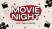 Grunge Movie Night Animation Image Preview