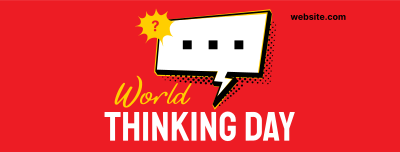 Comic Thinking Day Facebook cover Image Preview