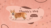 Cute Corgi YouTube banner | BrandCrowd YouTube banner Maker
