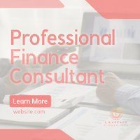 Professional Finance Consultant Instagram Post Design