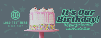 It's Our Birthday Doodles Facebook cover Image Preview