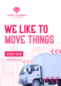 We Like to Move It Flyer Design