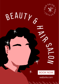 Hair Salon Minimalist Poster Design