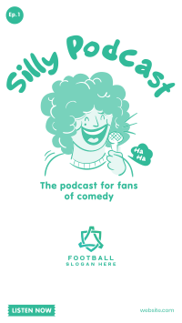 Our Funny Podcast Facebook Story Design