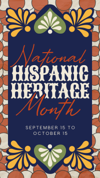 Talavera Hispanic Heritage Month Facebook Story Design