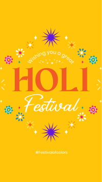 Holi Fest Burst Instagram Story Design
