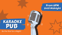 Karaoke Pub Facebook Event Cover Design